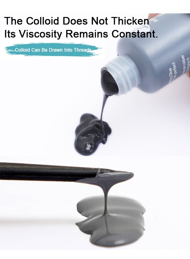 لانيل غراء شعر مقاوم للفطريات، تثبيت قوي للشعر للحصول على تثبيت مثالي، جل لتثبيت الشعر المستعار أو وصلات الشعر مضاد للحساسية، تثبيت قوي، مقاوم للماء وصيغة غير ضارة، سهل التطبيق مع فوهة دقيقة، 60 مل - Image 3